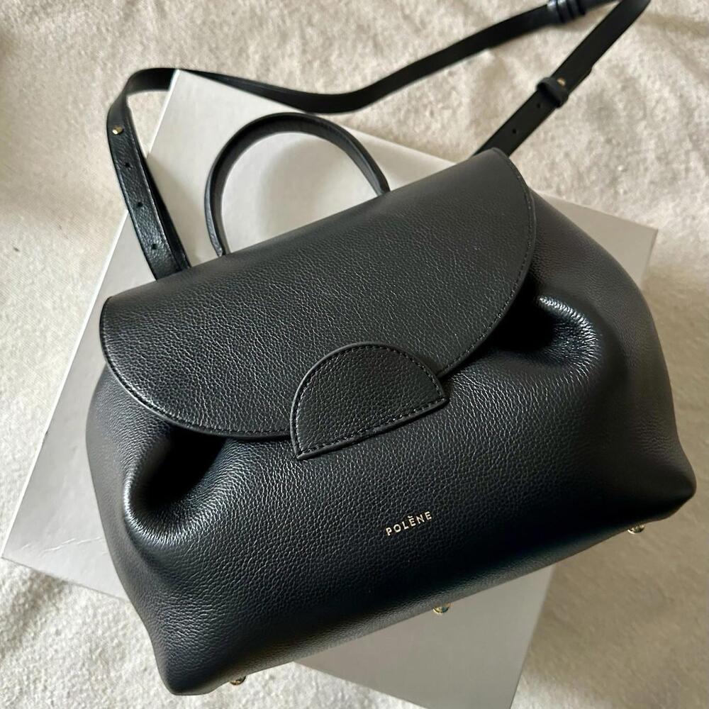 Polène Numero UN Black Leather Bag